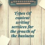 Types Of Content writing services For The Growth Of The Business