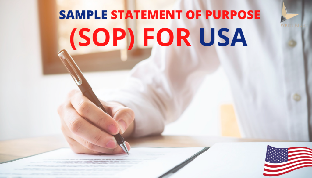Statement of Purpose (SOP) for USA