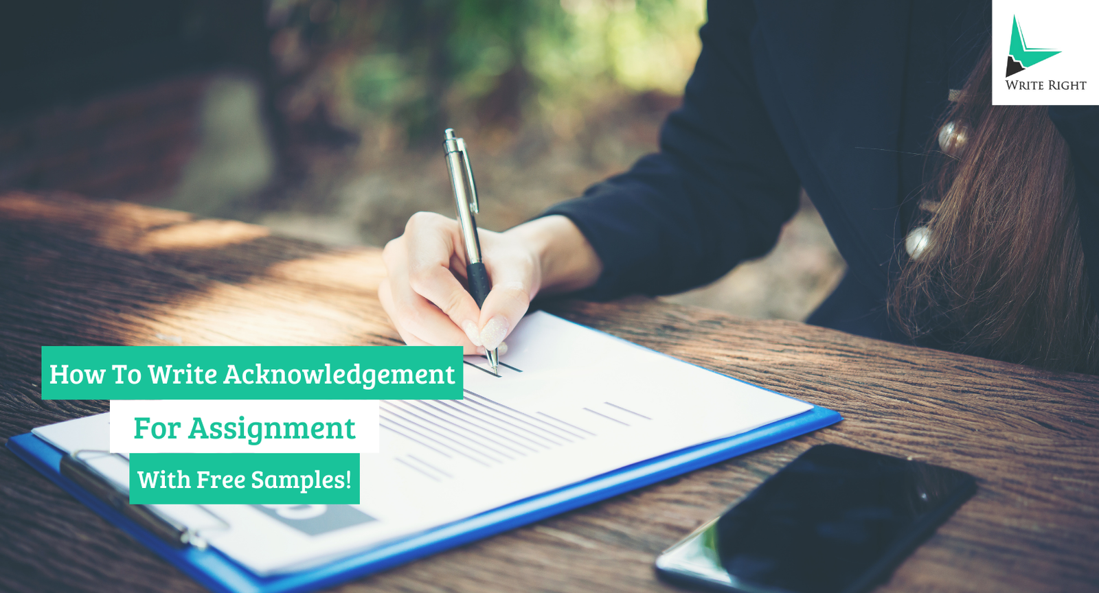 How to write acknowledgement for assignment