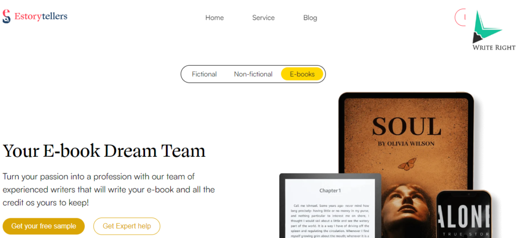 Estorytellers E-book writing service in Hyderabad
