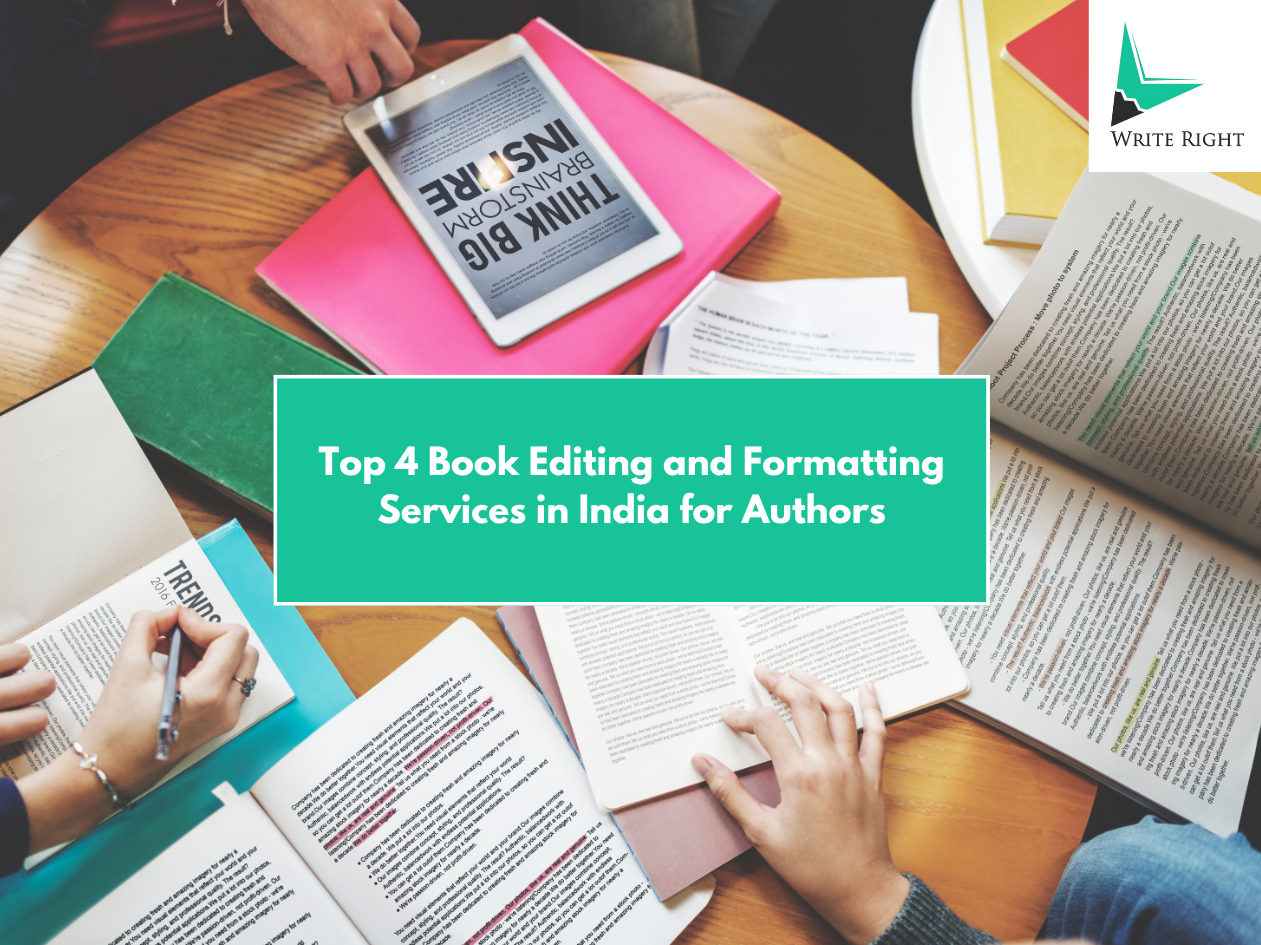 Top 4 Book Editing Services and Formatting in India That Will Make It a Bestseller