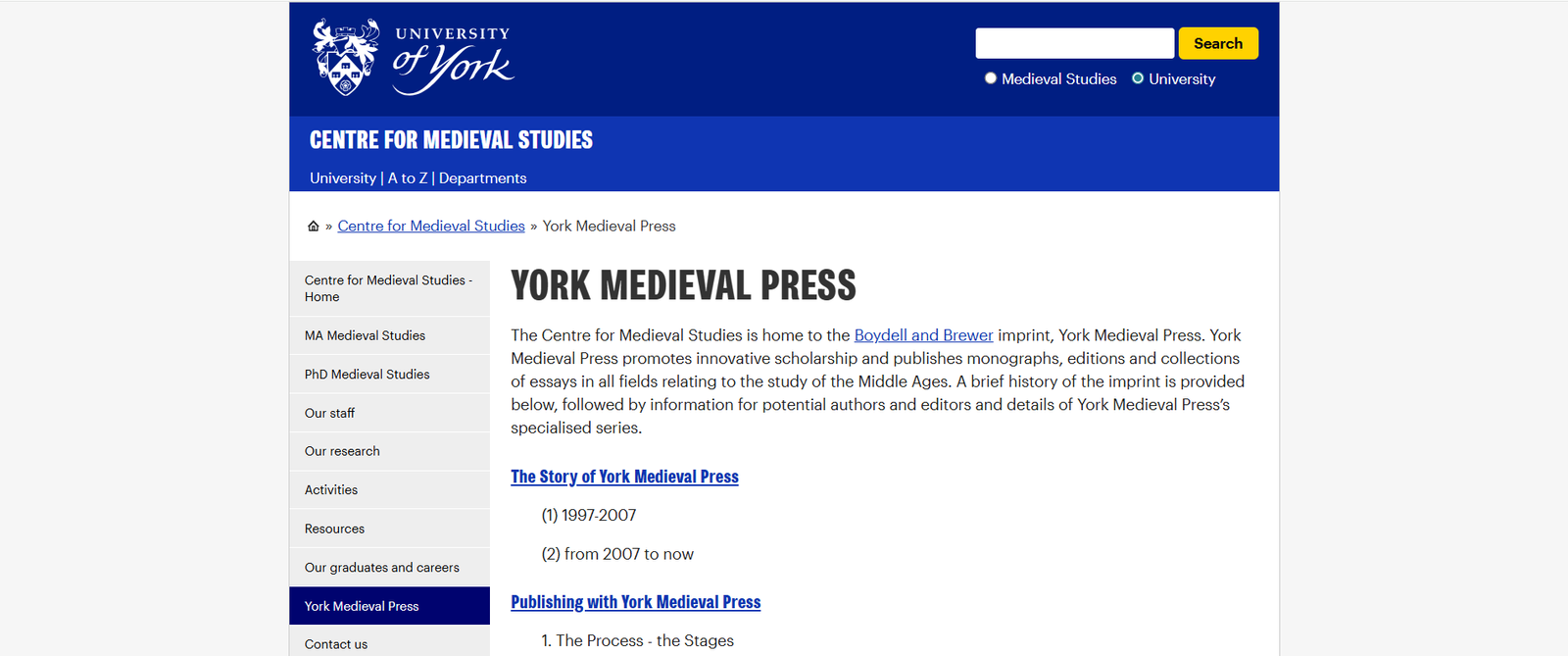 York Medieval Press