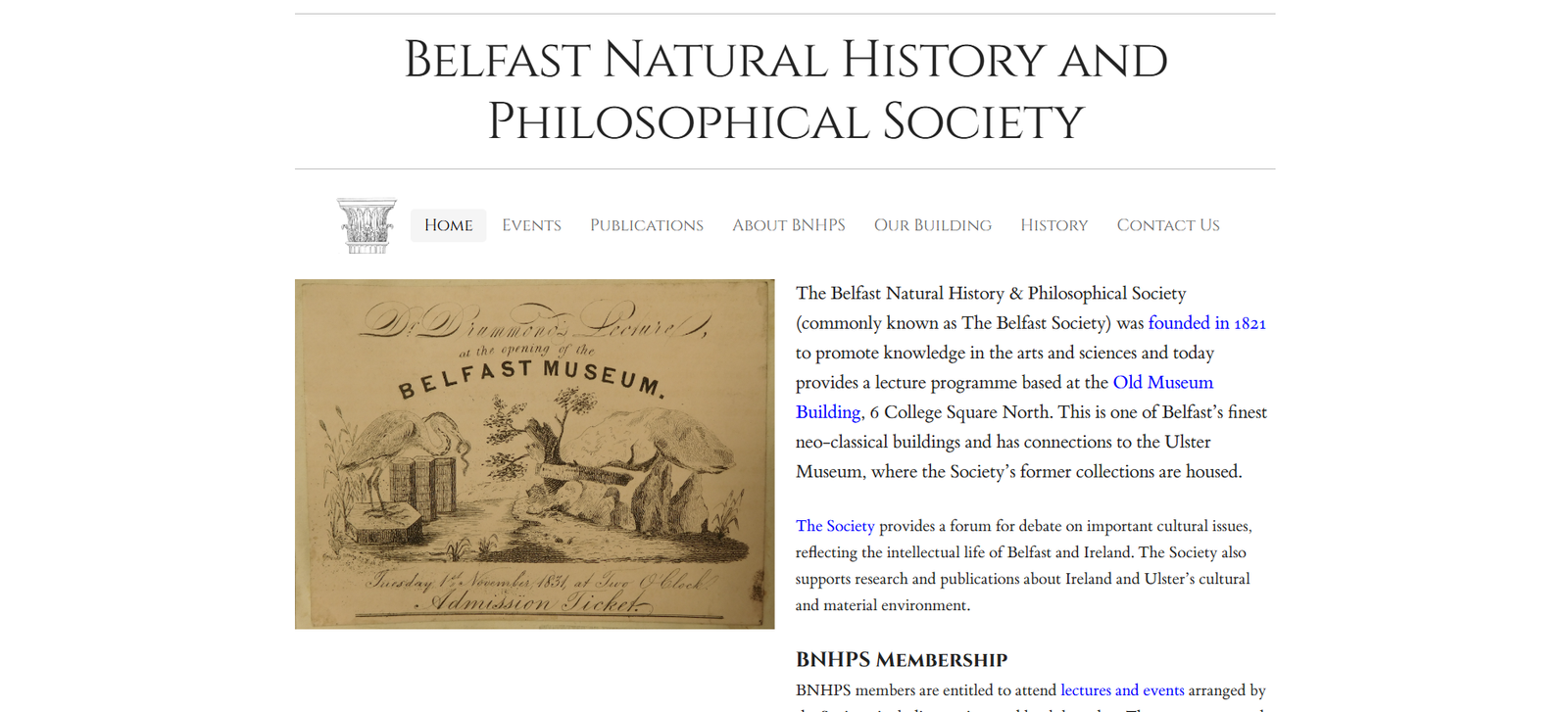 belfast natural history and philosophical society