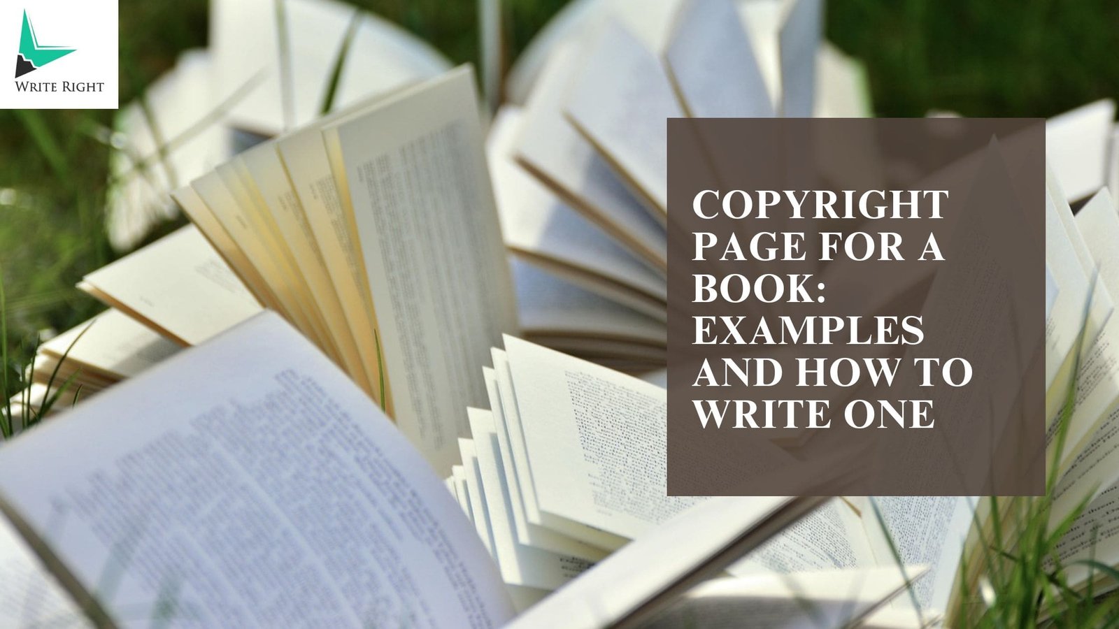 Copyright Page for a Book: Examples and How to Write One