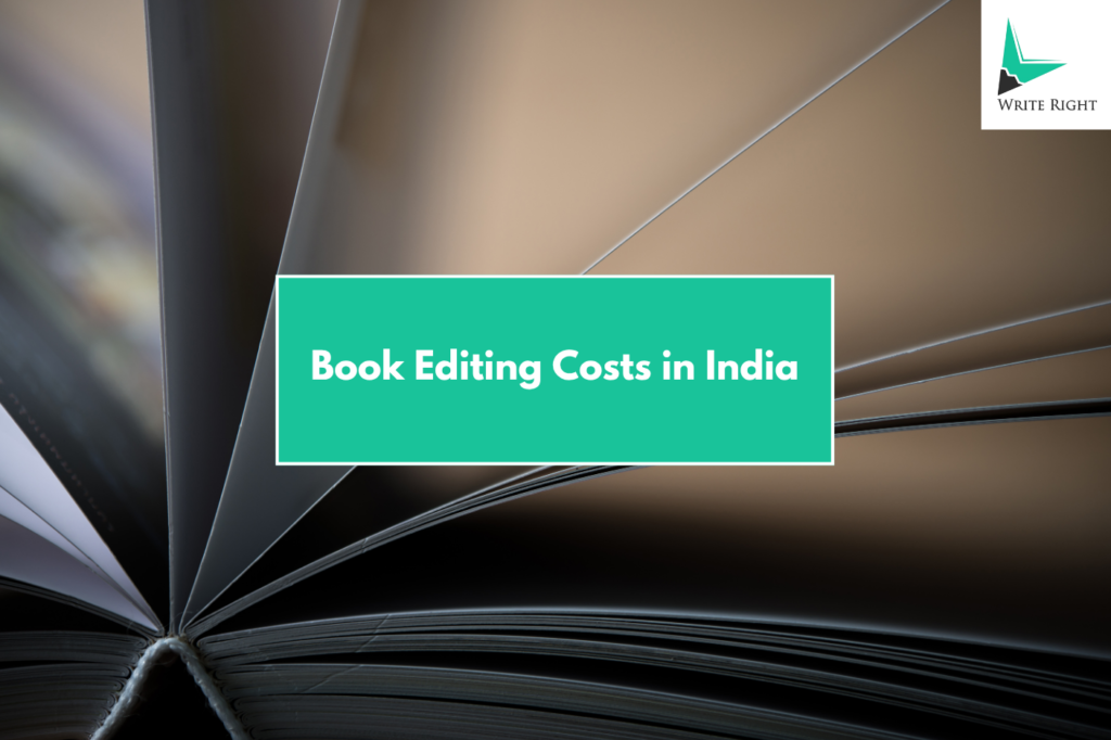 book editing costs in india